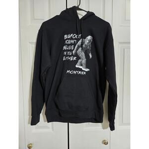 Unknown brand small unisex black Bigfoot hoodie